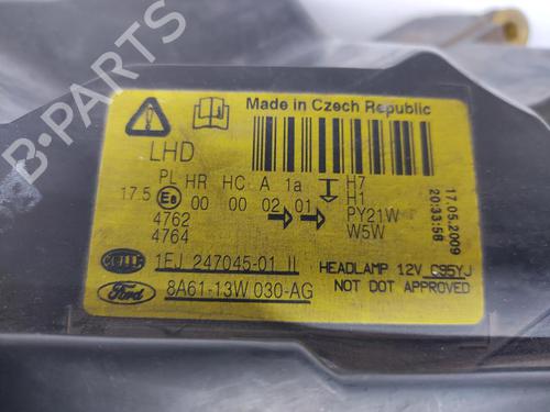 Left headlight FORD FIESTA VI (CB1, CCN) 1.6 TDCi | BP31881790C28 