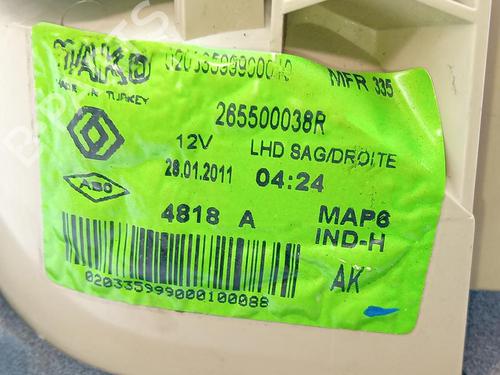 Right tailgate light RENAULT FLUENCE (L3_) 1.5 dCi (L30D, L30L, L306, L33F, L33L, L33M, L33V, L33W) | BP37584470C80 - Image 5