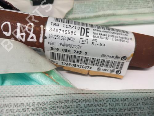 Right curtain airbag VW PASSAT B7 (362) 2.0 TDI | BP18422434C12 
