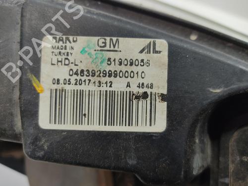 Left headlight OPEL COMBO Box Body/MPV (X12) 1.3 CDTI (B05) | BP26976250C28 