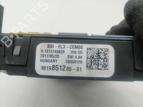 Fuse box CITROËN C3 III Van (SX_, SY_)  | BP28117060E1 
