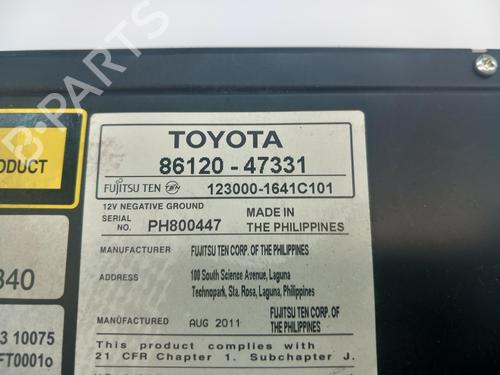 Radio TOYOTA PRIUS (_W3_) 1.8 Hybrid (ZVW3_) | BP19176784E6 