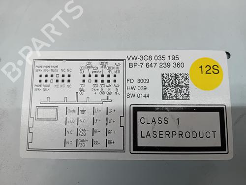 Radio VW TIGUAN (5N_)  | BP29375956E6 