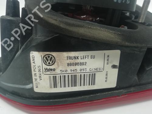 Left tailgate light VW GOLF VI (5K1) 1.6 TDI | BP12848661C79 