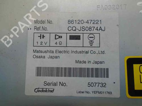 Radio TOYOTA PRIUS Liftback (_W2_) 1.5 Hybrid (NHW20_, NHW20R) | BP5524482E6 