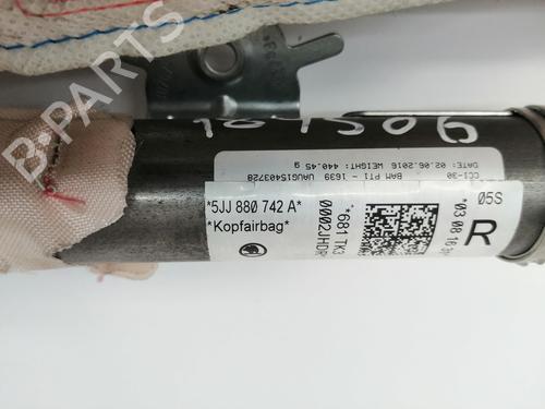 Right curtain airbag SKODA RAPID (NH3, NK3, NK6) 1.2 TSI | BP18916675C12 