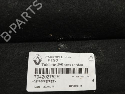 Rear parcel shelf RENAULT SCÉNIC III (JZ0/1_)  | BP29252451C85 