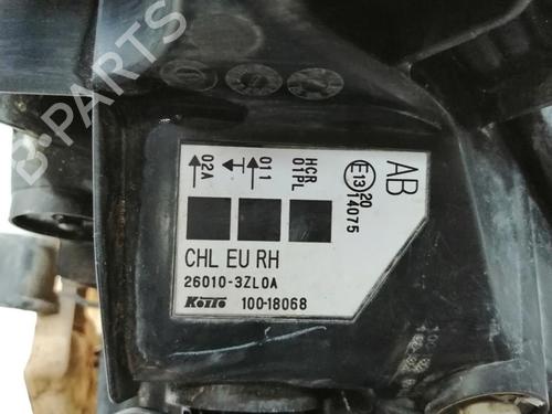 Right headlight NISSAN PULSAR Hatchback (C13)  | BP29904380C29 