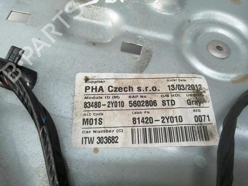 Rear right window mechanism HYUNDAI ix35 (LM, EL, ELH)  | BP29704092C25 