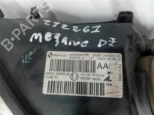 Left headlight RENAULT MEGANE III Hatchback (BZ0/1_, B3_) 1.6 16V (BZ1B, BZ1H) | BP39542001C28 - Image 4