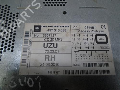 Radio OPEL CORSA D (S07) 1.3 CDTI (L08, L68) | BP9448088E6 