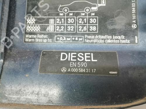 Fuel flap MERCEDES-BENZ A-CLASS (W169) A 160 CDI (169.006, 169.306) | BP16755928C131 