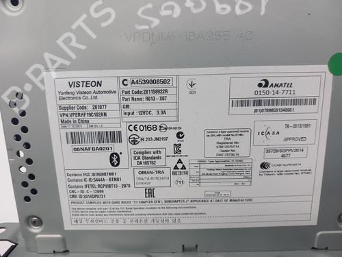 Radio SMART FORFOUR Hatchback (453) 0.9 (453.044, 453.053) | BP19055114E6 