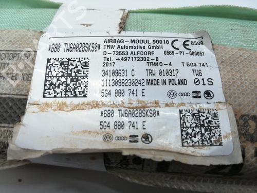 Left curtain airbag VW GOLF VII (5G1, BQ1, BE1, BE2)  | BP28326181C11 