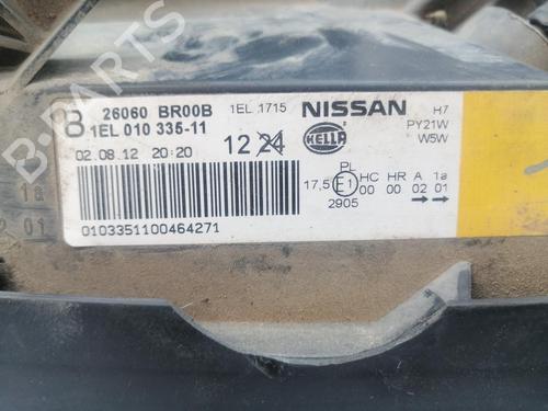 Venstre forlygte NISSAN QASHQAI I (J10, NJ10)  | BP29830901C28