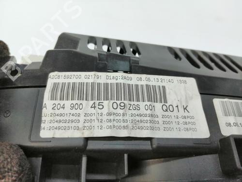 Instrument cluster MERCEDES-BENZ C-CLASS (W204) C 180 CDI (204.000) | BP16238846C47 