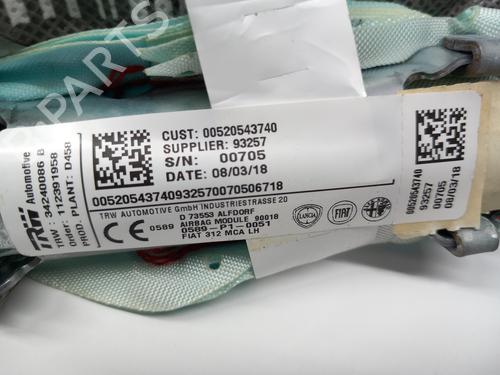 Left curtain airbag FIAT 500 (312_)  | BP27160206C11 