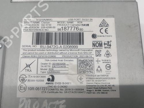 Radio TOYOTA PROACE Van (MDZ_)  | BP30196737E6 