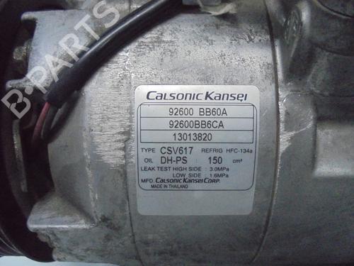 AC compressor NISSAN QASHQAI / QASHQAI +2 I (J10, NJ10, JJ10E)  | BP8525118M34 
