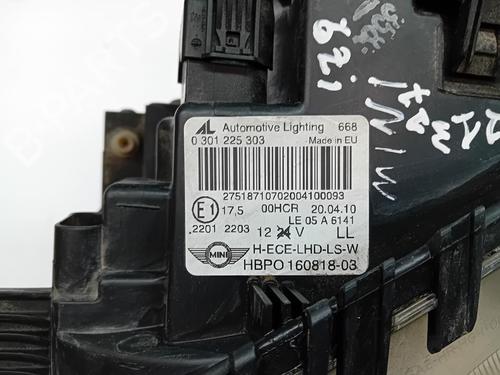 Left headlight MINI MINI (R56) One | BP38253030C28 - Image 3