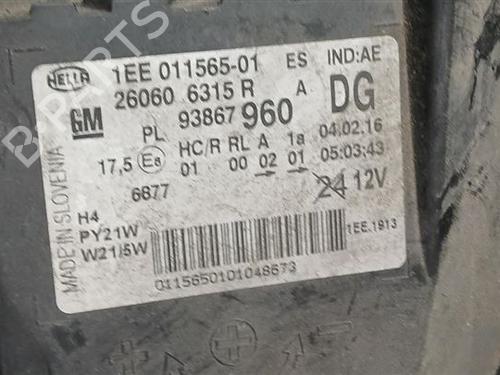 Left headlight OPEL VIVARO B Van (X82) 1.6 CDTI (05) | BP35905368C28 - Image 5
