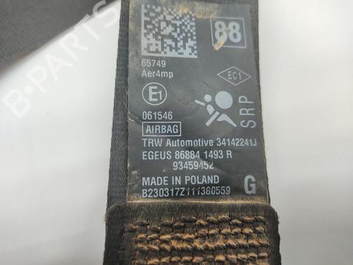 Used Front left seatbelt OPEL VIVARO B Van (X82) 1.6 CDTI (05) (125 hp) 29572717