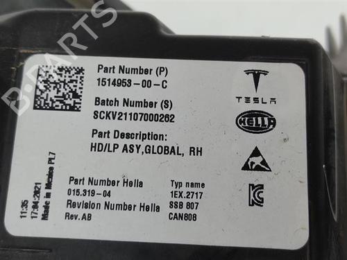 Right headlight TESLA MODEL 3 (5YJ3) EV AWD | BP33623194C29 - Image 5