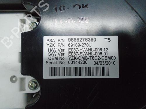 Instrument cluster PEUGEOT 5008 (0U_, 0E_) 1.6 HDi | BP7890435C47 
