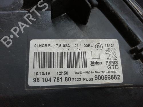 Left headlight PEUGEOT 3008 II SUV (MC_, MR_, MJ_, M4_) 1.2 THP/ PureTech 130 (MRHNSM, MRHNSU, MRHNSJ, MRHNYW,... | BP29904202C28