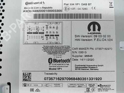Radio FIAT 500X (334_)  | BP36813460E6  - Image 5