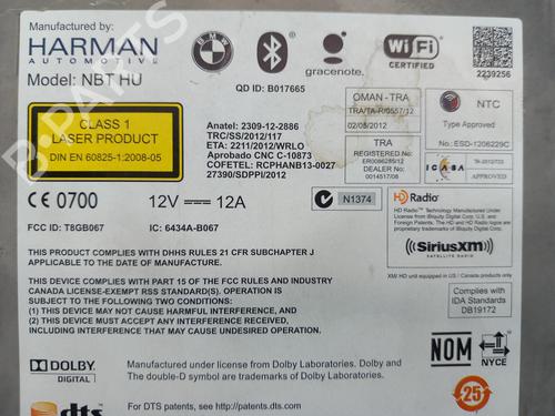 Radio BMW X5 (F15, F85) xDrive 40e | BP26394301E6 
