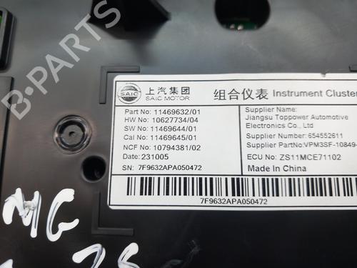 Instrument cluster MG MG ZS SUV (AZS1)  | BP22404398C47 