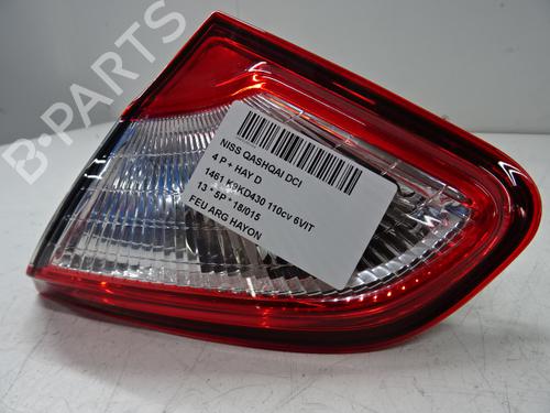 Used Right tailgate light NISSAN QASHQAI / QASHQAI +2 I (J10, NJ10, JJ10E) 1.5 dCi (110 hp) 20269766