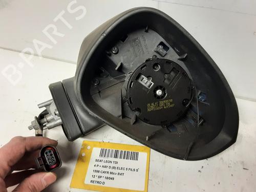 Right mirror SEAT LEON (1P1) 1.6 TDI | BP20277764C27 