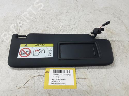 Used Right sun visor Right sun visor AUDI A3 Sportback (8YA, 8YF) 30 TFSI (116 hp) 39060083 39060083