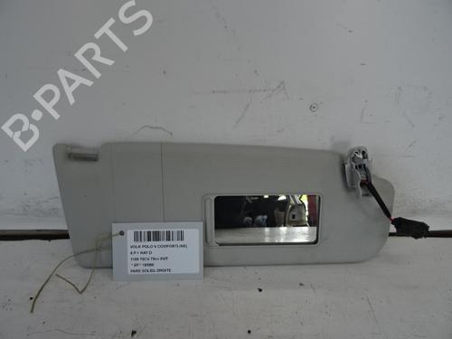 Used Right sun visor VW POLO V (6R1, 6C1) 1.2 TDI (75 hp) 20274553