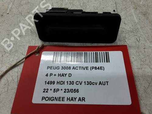 Used Tailgate handle Tailgate handle PEUGEOT 3008 II SUV (MC_, MR_, MJ_, M4_) 1.5 BlueHDi 130 (131 hp) 20280499 20280499
