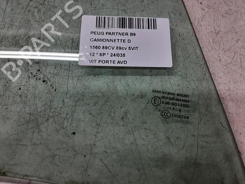 Front right door window PEUGEOT PARTNER Box Body/MPV 1.6 HDi | BP28170992C19 