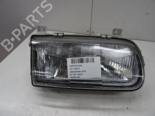 Used Right headlight Right headlight SKODA FELICIA I (6U1) 1.9 D (64 hp) 39051319 39051319