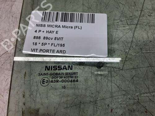 Rear right door window NISSAN MICRA V (K14) 0.9 IG-T | BP32247783C21