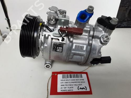 Used AC compressor VW GOLF VIII (CD1, DA1) 2.0 TDI (116 hp) 26129308