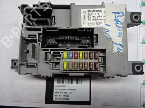 Used Fuse box CITROËN NEMO Box Body/MPV (AA_) 1.4 HDi (68 hp) 20282976