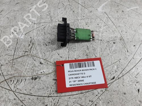 Résistance de chauffage PEUGEOT BOXER Van 2.2 BlueHDi 140 (140 hp) 31312657