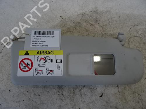 Used Right sun visor VW POLO V (6R1, 6C1) 1.0 (75 hp) 20274567