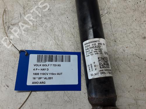 Used Left rear shock absorber VW GOLF VII (5G1, BQ1, BE1, BE2) 1.6 TDI (110 hp) 20279053