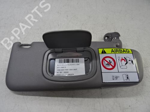 Højre solskærm Højre solskærm ALFA ROMEO GIULIETTA (940_) 1.6 JTDM (940FYB11, 940FYB1A, 940FYF11, 940FYF1A) (120 hp) 39055725 39055725