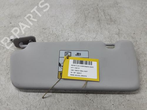 Used Right sun visor Right sun visor RENAULT CLIO V (B7_) 1.5 Blue dCi 100 (B7AD) (101 hp) 36094058 36094058