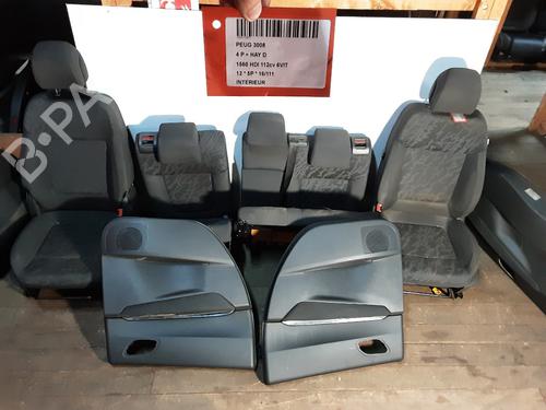 Used Seats set Seats set PEUGEOT 3008 I MPV (0U_) 1.6 HDi (112 hp) 33312865 33312865