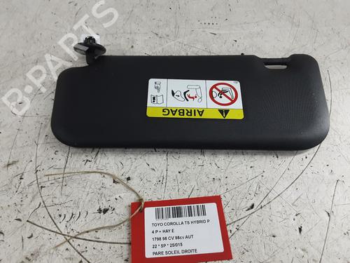 Right sun visor TOYOTA COROLLA Saloon (_E21_) 1.8 VVTi Hybrid (ZWE211, MZEA12) | BP31842342I2 - Image 2