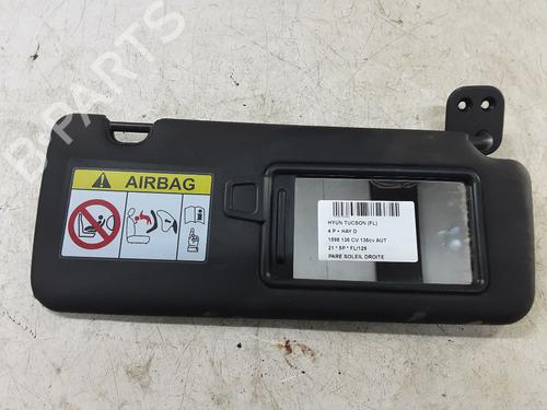 Used Right sun visor HYUNDAI TUCSON (TL, TLE) 1.6 CRDi hybrid 48V All-wheel Drive (136 hp) 32243519